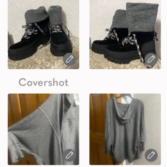 UGG Shoes - NEW UGG laceup boots sz7.5+ Abercrombie+Fitch Raunch jacket